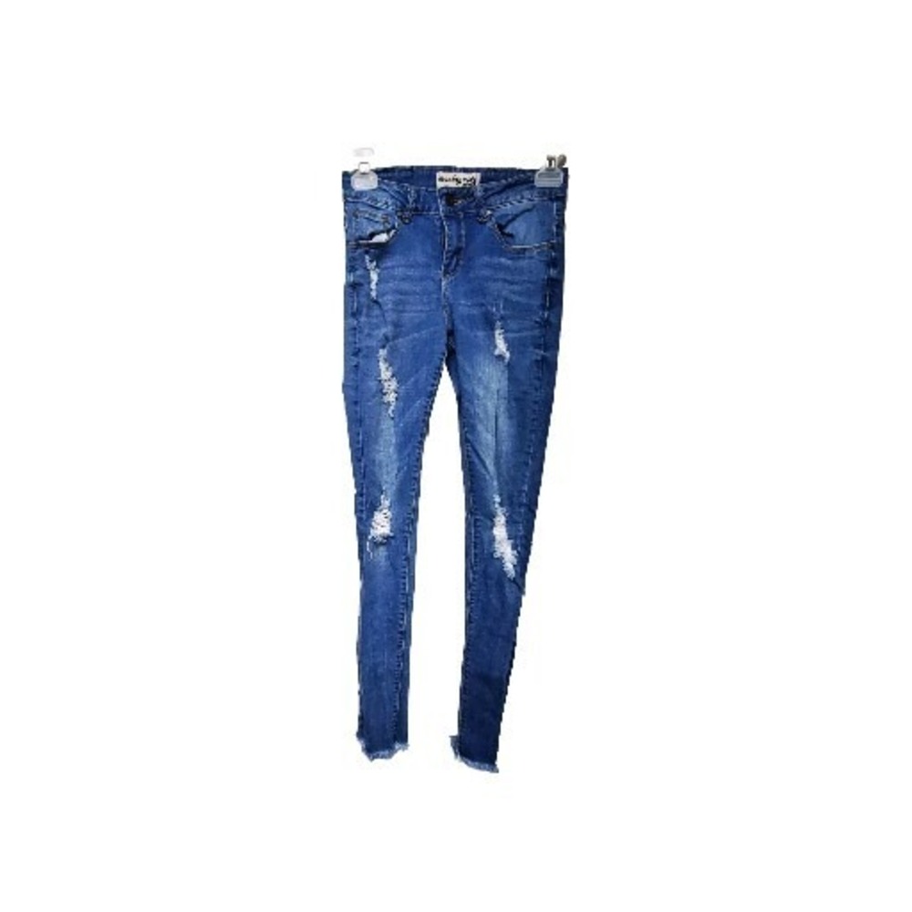 Monkey Ride Jeans  Girls Womens Size 1 Distress Ankles Stretch